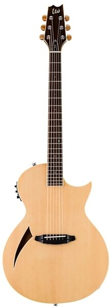 ESP LTD TL-6 Thinline 6 Acoustic-Electric Guitar, Natural, Blemished, Natural