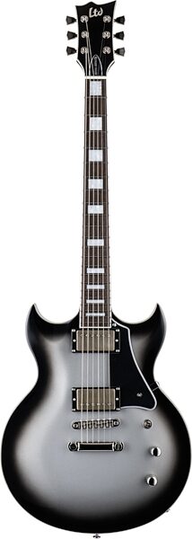 ESP LTD Bill Kelliher Royal Shiva Electric Guitar (with Case), Silver Sunburst, Action Position Back