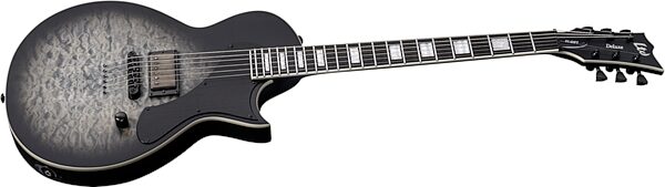 ESP LTD Deluxe EC-01FT Electric Guitar, Charcoal Burst Satin Teardrop, Action Position Back