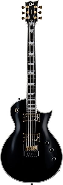 ESP LTD EC-1000T CTM Traditional Series Evertune Electric Guitar, Black, Action Position Back