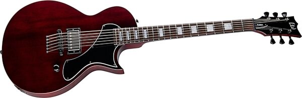 ESP LTD EC-201FT Electric Guitar, See Thru Black Cherry, Action Position Back