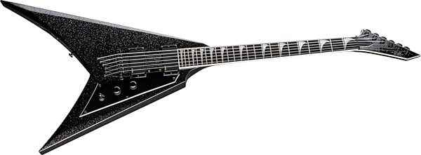ESP LTD Kirk Hammett KH-V Electric Guitar (with Case), Black Sparkle, Open Box (Very Good), Action Position Back