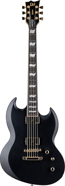 ESP LTD Viper 1000 Electric Guitar, Vintage Black, Action Position Back