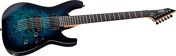 ESP LTD M-200DX Electric Guitar, Blue Burst, Action Position Back