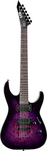 ESP LTD M-200DX Electric Guitar, Purple Burst, Action Position Back