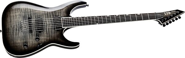 ESP LTD MH-1000NT Electric Guitar, Charcoal Burst, Action Position Back