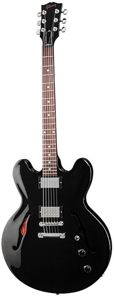 Gibson ES-335 Studio Electric Guitar (with Case), Ebony Front