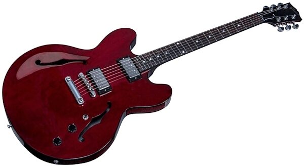 Gibson 2015 ES-335 Studio Electric Guitar (with Case), Wine Red Closeup