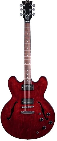 Gibson 2016 ES-335 Studio Electric Guitar (with Case), Wine Red