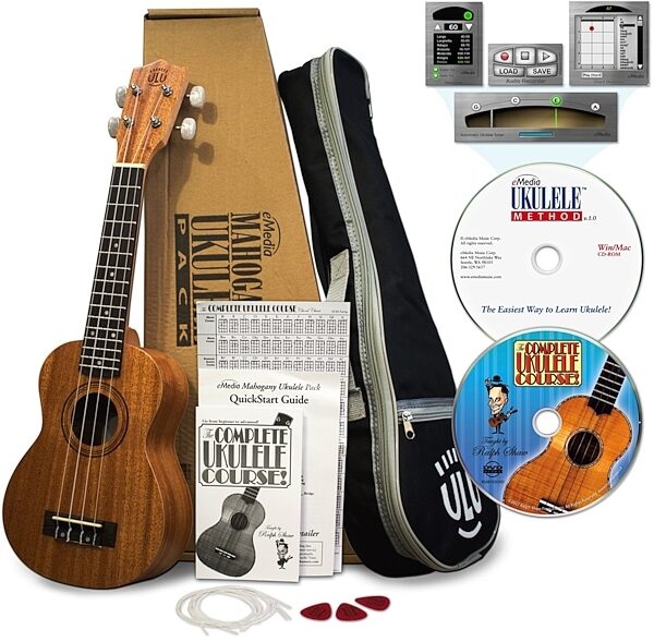 eMedia Mahogany Ukulele Pack, Pack