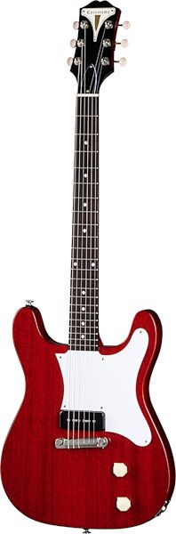 Epiphone USA Coronet Electric Guitar (with Case), Vintage Cherry, Action Position Back