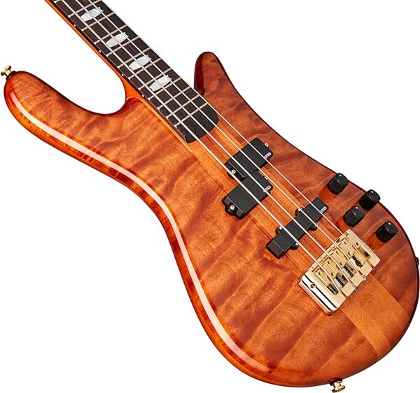 Spector Euro 4 Doug Wimbish Signature Model Electric Bass, Amber Gloss, Action Position Back