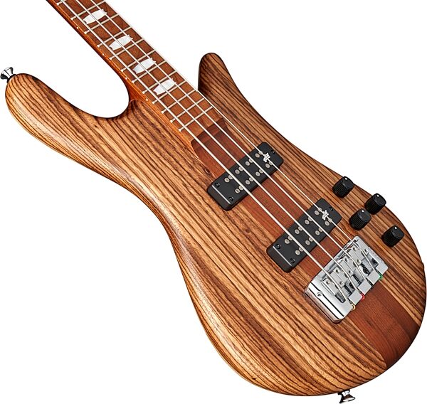 Spector Euro 4 RST Electric Bass (with Gig Bag), Zebrawood, Action Position Back