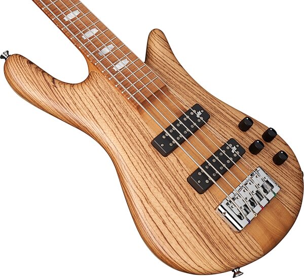 Spector Euro 5 RST Electric Bass, 5-String (with Gig Bag), Zebrawood Natural Matte, Action Position Back