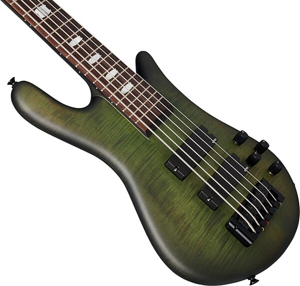 Spector Euro 6 LX Bass Guitar (with Gig Bag), Haunted Moss Matte, Action Position Back