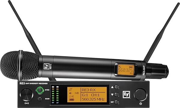 Electro-Voice RE3-ND76 Wireless Vocal Microphone System, Band 5H (560-596 MHz), Blemished, Main