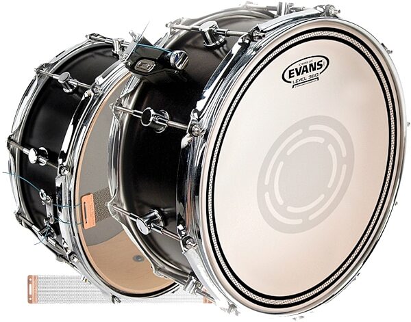 Evans EC Coated Edge Control Reverse Dot Snare Drumhead, 14 inch, with S14H30 and 14&quot; Blasters, pack