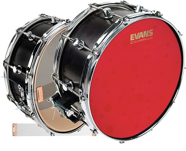 Evans Red Hydraulic Coated Snare Drumhead, 14, with S14H30 and 14, pack