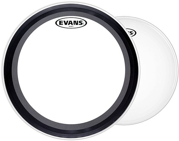 Evans EMAD2 Clear Bass Drumhead, 20 inch, with Genera G1 Coated 14-Inch Drumhead Pack, pack