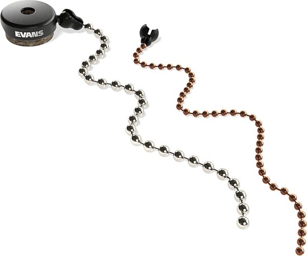 Evans EVCYMSZ1 Two Chain Cymbal Sizzler, New, Action Position Back