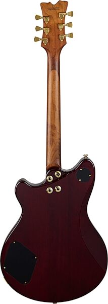 EVH Eddie Van Halen SA-126 Standard Centerblock Electric Guitar, Wine Red, Action Position Back