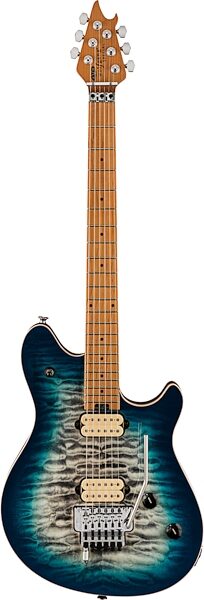 EVH Eddie Van Halen Wolfgang Special Quilted Maple Electric Guitar, Indigo Burst, Action Position Back