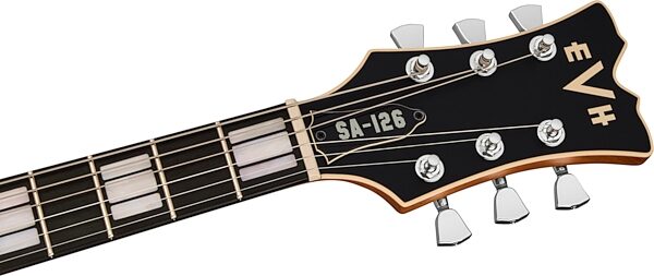 EVH Eddie Van Halen Limited Edition SA-126 Special Electric Guitar, with Ebony Fingerboard (with Case), Satin Shell Pink, Action Position Back