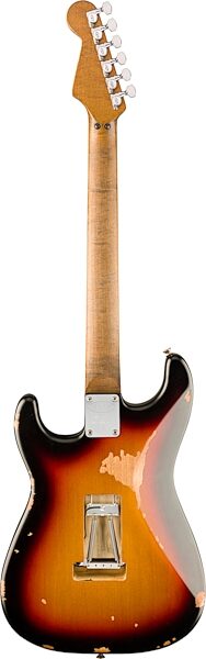 EVH Eddie Van Halen Frankenstein Relic Series Electric Guitar (with Gig Bag), Vintage Sunburst, Action Position Back
