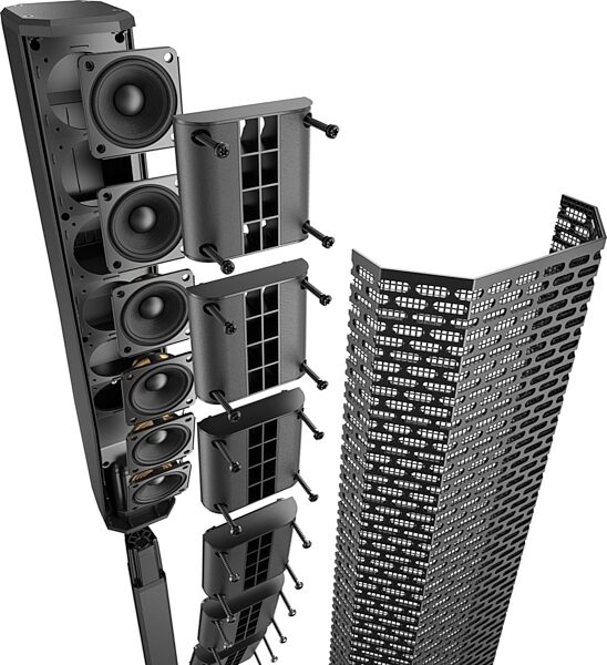Electro-Voice EVOLVE 30M Powered Column PA System with 8-Channel Mixer, Black, View
