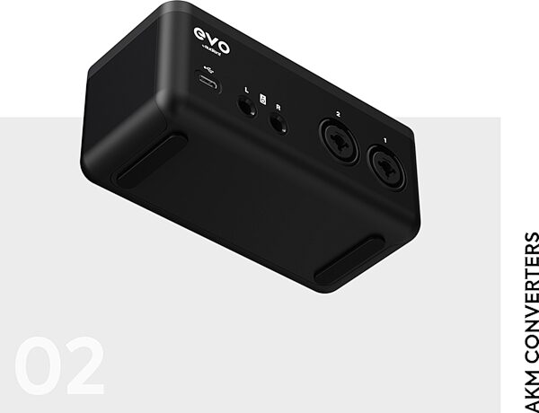 Audient EVO 4 USB Audio Interface, New, Angled Back