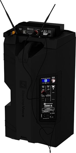 Electro-Voice EVERSE 12 Battery-Powered PA Speaker, Black, With RE3