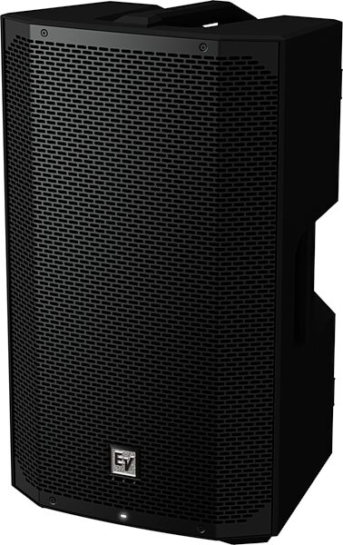 Electro-Voice EVERSE 12 Battery-Powered PA Speaker, Black, Front Angled Left
