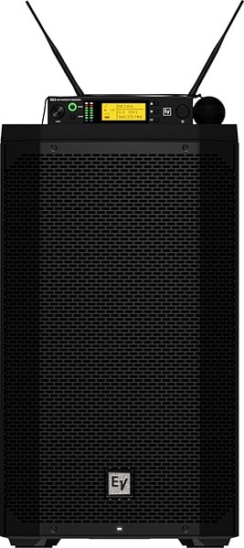 Electro-Voice EVERSE 12 Battery-Powered PA Speaker, Black, Front With RE3