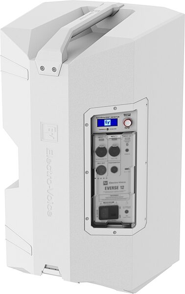 Electro-Voice EVERSE 12 Battery-Powered PA Speaker, White, Action Position Back