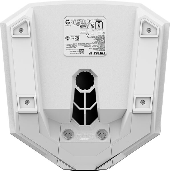 Electro-Voice EVERSE 12 Battery-Powered PA Speaker, White, Action Position Back
