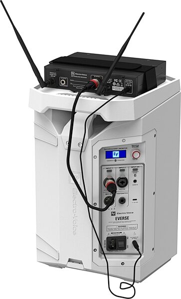 Electro-Voice Wireless Receiver Tray for EVERSE 8, White, Action Position Back