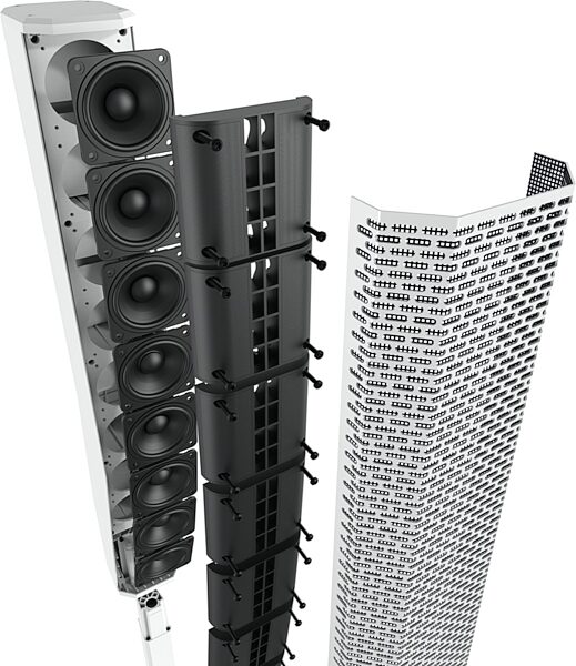 Electro-Voice EVOLVE 50M Powered Column PA System with 8-Channel Mixer, White, ve