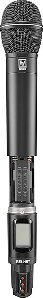 Electro-Voice RE3-ND76 Wireless Vocal Microphone System, Band 5L (488-524 MHz), Open Box (Very Good), Action Position Back