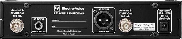 Electro-Voice RE3-BPHW Headset Wireless Microphone System, Band 5H (560-596 MHz), View