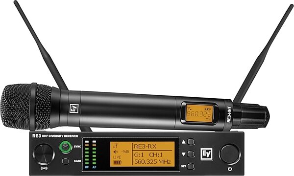 Electro-Voice RE3-RE420 Wireless Vocal Microphone System, Band 5L (488-524 MHz), Action Position Back