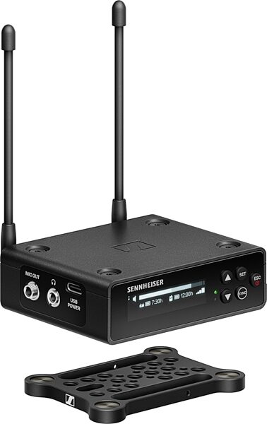 Sennheiser EW-DP Portable ENG Set Wireless Camera-Mount System with Omni Lavalier and Plug-On Transmitter, R1-6, Receiver and Mounting Plate