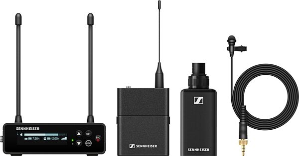 Sennheiser EW-DP Portable ENG Set Wireless Camera-Mount System with Omni Lavalier and Plug-On Transmitter, R1-6, Main