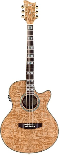 ESP LTD Xtone EW-QA Exotic Wood Acoustic-Electric Guitar, Main