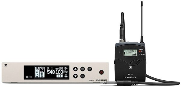 Sennheiser ew100 G4 Ci1 Guitar Wireless System, Band A (516-558 MHz), Main