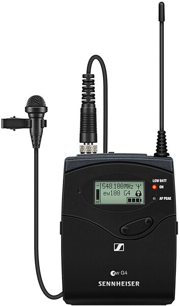 Sennheiser ew100 G4 ME2 Wireless Lavalier Microphone System, Band A (516-558 MHz), Trans