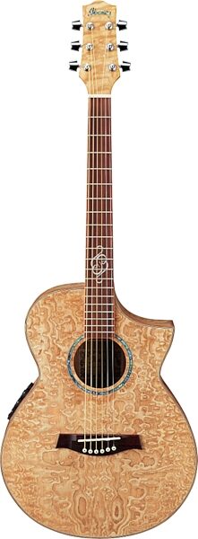 Ibanez EWC30ASE Exotic Wood Mini Acoustic-Electric Guitar, Natural
