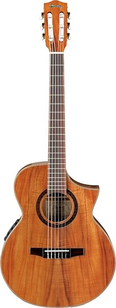 Ibanez EWN28KOE Exotic Wood Classical Acoustic-Electric Guitar, Natural