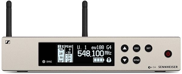 Sennheiser ew100 G4 ME2 Wireless Lavalier Microphone System, Band A (516-558 MHz), Receiver