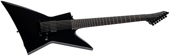 ESP LTD EX-7 Baritone Black Metal Electric Guitar, Black Metal, view
