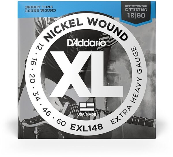 D'Addario EXL Nickel Wound Electric Guitar Strings, EXL148, Xtra Heavy, view
